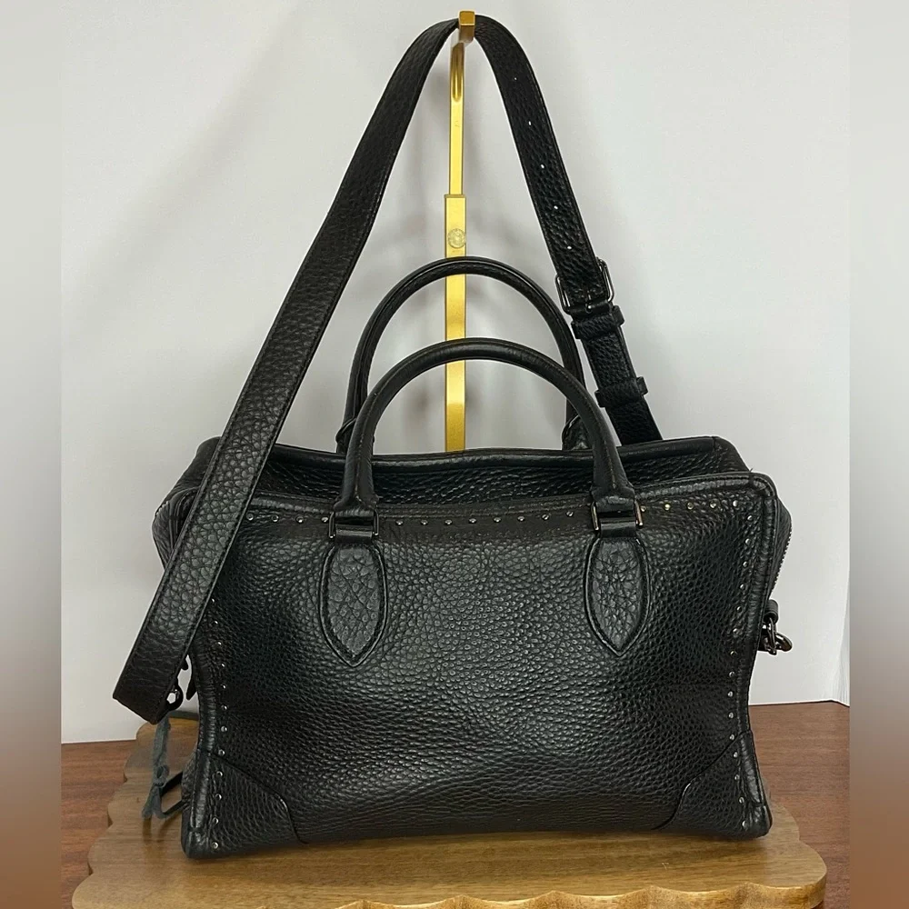 Rebecca Minkoff Pebbled Leather Moonwalking Satchel EUC - Picture 4 of 13